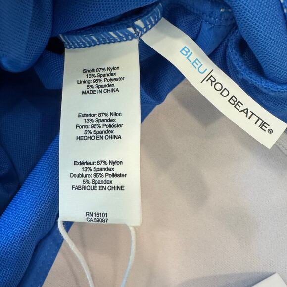 Bleu by Rod Beattie Women's Molded-Cup One-Piece Swimsuit Aegean Bleu Size 6 NWT - Picture 11 of 12